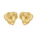Gold Classic Style Stud Earrings